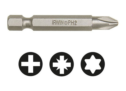 Irwin® Phillips Power Insert Bit PH2 70mm (Pack 1) IRWIN® - RockBottom Northampton