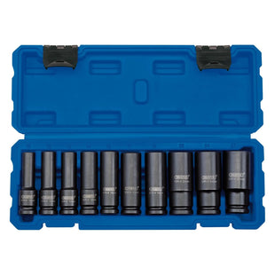 Draper Metric Deep Impact Socket Set, 1/2" Sq. Dr. (10 Piece) 83096 Draper - Town Tools 
