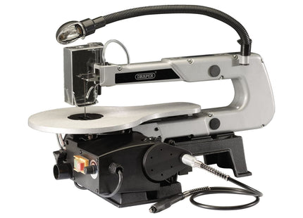 Draper Variable Speed Scroll Saw with Flexible Drive Shaft and Worklight, 405mm, Draper - Town Tools 