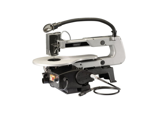 Draper Variable Speed Scroll Saw with Flexible Drive Shaft and Worklight, 405mm, Draper - Town Tools 