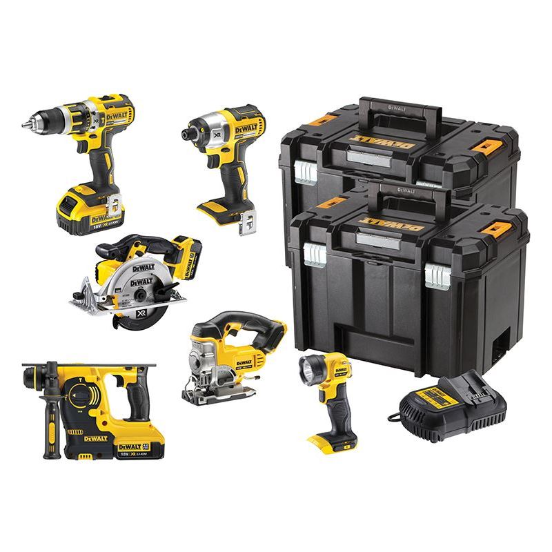 Dewalt Power Tools DCK699M3T XR 6 Piece Kit 18V 3 x 4.0Ah Li-ion DeWALT Power Tools - RockBottom Northampton