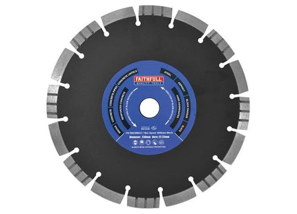 Faithfull Multi Cut Diamond Blade 230 x 22mm Faithfull - RockBottom Northampton