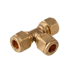 Securplumb Compression Elbow Tee 22mm