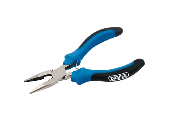 Draper Soft Grip Long Nose Mini Pliers, 125mm Draper - Town Tools