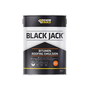 Everbuild Sika Black Jack® 906 Bitumen Roofing Emulsion 5 litre Everbuild Sika - RockBottom Northamptin