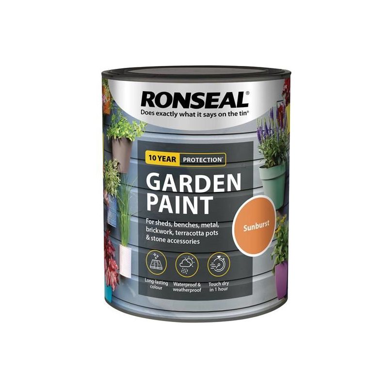 Ronseal Garden Paint Sunburst 750ml Ronseal - RockBottom Nothampton