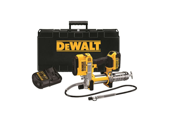 Dewalt Power Tools DCGG571M1 Cordless XR Grease Gun 18V 1 x 4.0Ah Li-ion DeWALT Power Tools - RockBottom Northampton