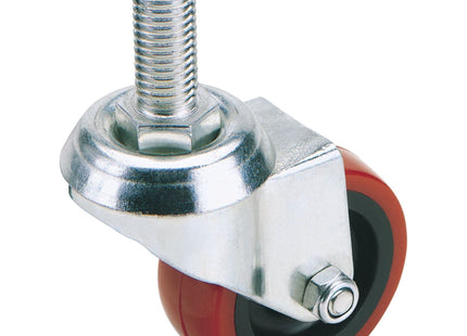 Draper Swivel Bolt Fixing Polyurethane Wheel, 50mm Diameter, S.W.L. 50kg 65510 Draper - Town Tools 