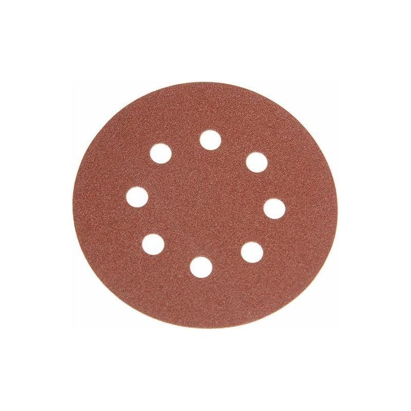 Faithfull Hook & Loop Sanding Disc DID3 Holed 125mm x 80G (Pack 25) Faithfull - RockBottom Northampton
