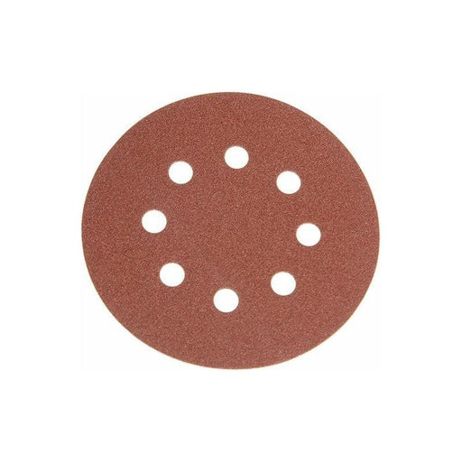 Faithfull Hook & Loop Sanding Disc DID3 Holed 125mm x 80G (Pack 25) Faithfull - RockBottom Northampton