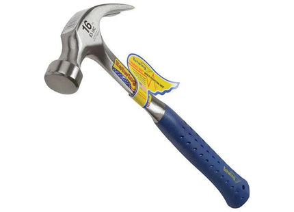 Estwing E3/16C Curved Claw Hammer - Vinyl Grip 450g (16oz) Estwing - RockBottom Northamptin