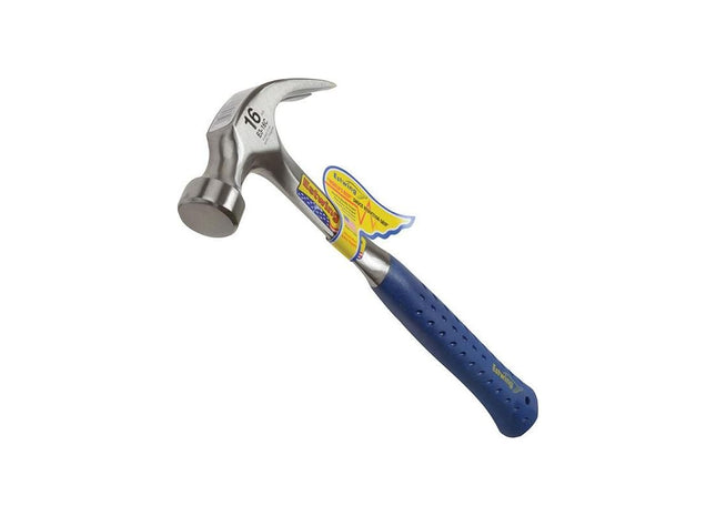 Estwing E3/16C Curved Claw Hammer - Vinyl Grip 450g (16oz) Estwing - RockBottom Northamptin