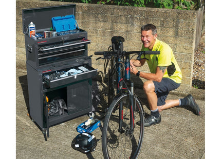 Draper Combined Roller Cabinet and Tool Chest, 6 Drawer, 24", Black 19572 Draper - Town Tools 