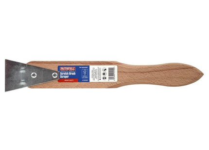 Faithfull Heavy-Duty Scratch Brush with Scraper - 4 Row Faithfull - RockBottom Northampton