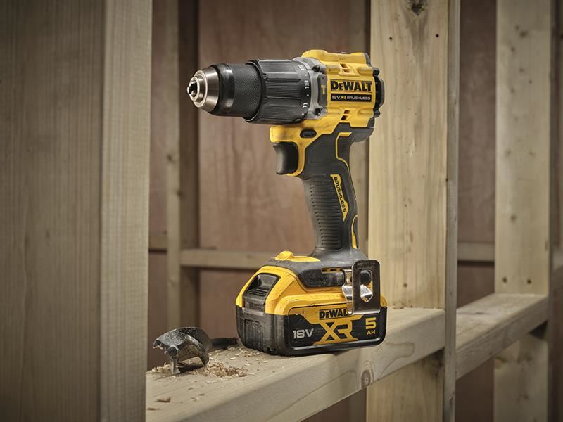 DeWALT Power Tools DCD799P2T XR Brushless Combi Drill 18V 2 x 5.0Ah Li-ion DeWALT Power Tools - RockBottom Northampton