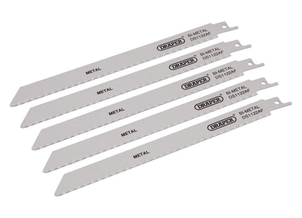 Draper Bi-metal Reciprocating Saw Blades for Metal Cutting, 225mm, 24tpi (Pack o Draper - Town Tools 