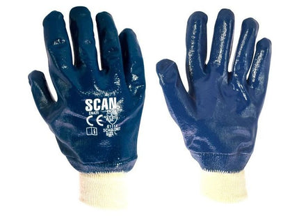 Scan Nitrile Knitwrist Heavy-Duty Gloves Scan - RockBottom Nothampton