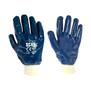 Scan Nitrile Knitwrist Heavy-Duty Gloves Scan - RockBottom Nothampton