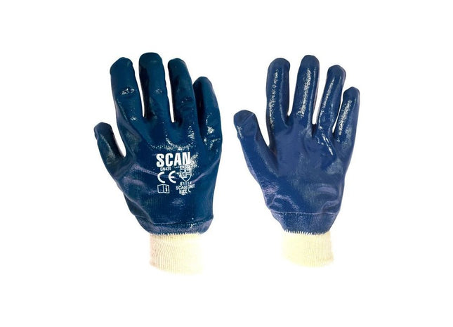 Scan Nitrile Knitwrist Heavy-Duty Gloves Scan - RockBottom Nothampton