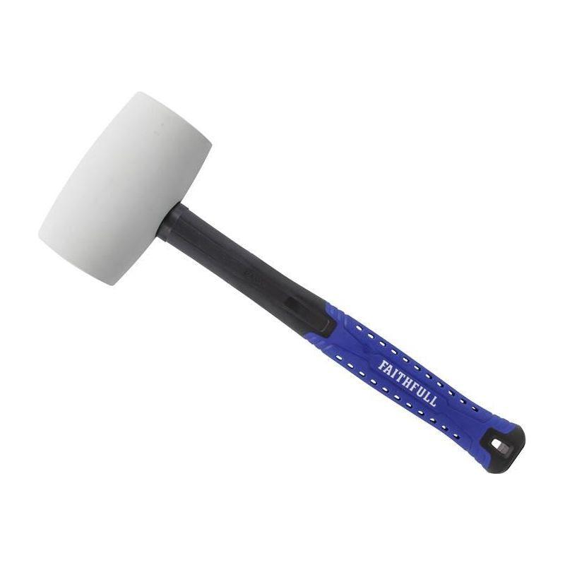 Faithfull White Fibreglass Mallet 32oz Faithfull - RockBottom Northampton
