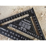 Faithfull Prestige Quick Square Black Aluminium 178mm (7in) Faithfull - RockBottom Northampton