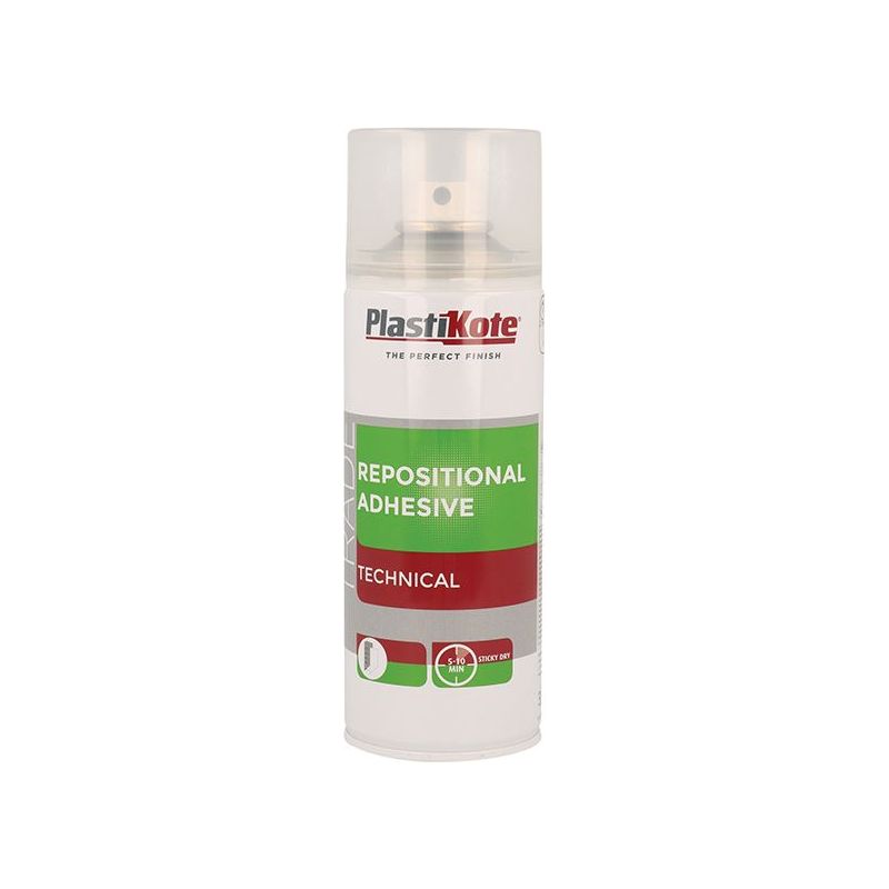 Plastikote Trade Repositional Spray Adhesive 400ml PlastiKote - RockBottom Nothampton