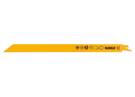 Dewalt Power Tools Bi-Metal Reciprocating Blade for Universal Use 305mm (Pack 5) DeWALT Power Tools - RockBottom Northampton