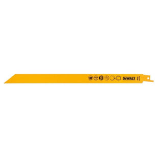 Dewalt Power Tools Bi-Metal Reciprocating Blade for Universal Use 305mm (Pack 5) DeWALT Power Tools - RockBottom Northampton