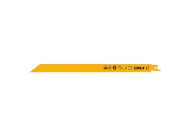 Dewalt Power Tools Bi-Metal Reciprocating Blade for Universal Use 305mm (Pack 5) DeWALT Power Tools - RockBottom Northampton