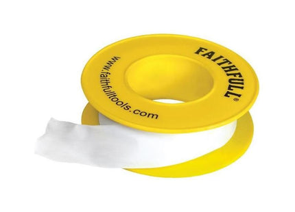 Faithfull P.T.F.E Gas Tape 12mm x 5m White (Pack 10) Faithfull - RockBottom Northampton
