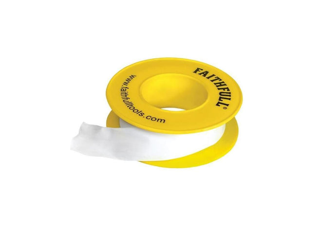 Faithfull P.T.F.E Gas Tape 12mm x 5m White (Pack 10) Faithfull - RockBottom Northampton