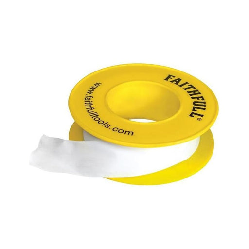 Faithfull P.T.F.E Gas Tape 12mm x 5m White (Pack 10) Faithfull - RockBottom Northampton