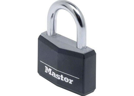 Master Lock Aluminium Black Vinyl Cover 40mm Padlock 4-Pin Master Lock - RockBottom Northampton