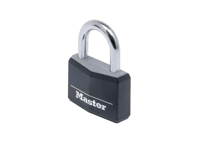 Master Lock Aluminium Black Vinyl Cover 40mm Padlock 4-Pin Master Lock - RockBottom Northampton