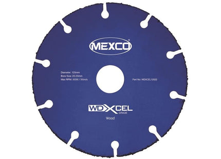 MEXCO WD XCEL Grade Wood Cut Blade 125 x 22mm MEXCO - RockBottom Northampton