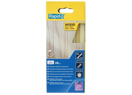 Rapid Wood Glue Sticks 12 x 190mm (Pack 48) Rapid - RockBottom Nothampton