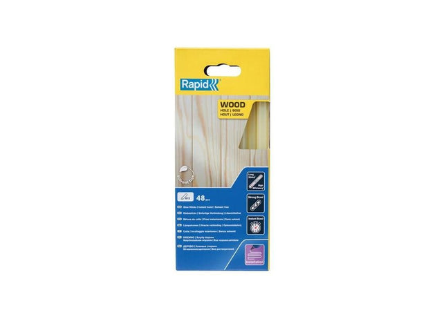 Rapid Wood Glue Sticks 12 x 190mm (Pack 48) Rapid - RockBottom Nothampton