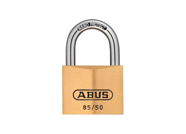 Abus Mechanical 85/50mm Brass Padlock Carded ABUS Mechanical - RockBottom Northampton 