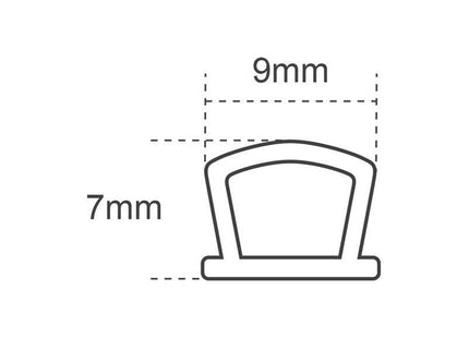 Faithfull Silicone Draught Excluder Brown 6M 9 x 7mm Faithfull - RockBottom Northampton