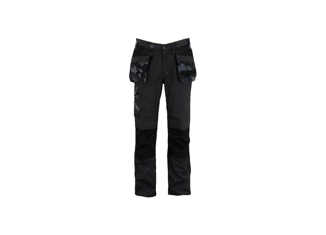 Stanley® Clothing Dixon Slim Fit Trousers Black Camouflage Waist 32in Leg R STANLEY® Clothing - RockBottom Nothampton