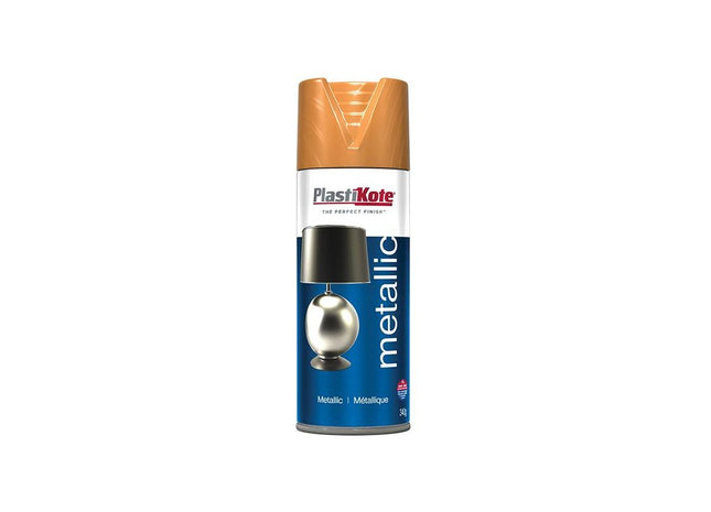 Plastikote Metallic Spray Bronze 400ml PlastiKote - RockBottom Nothampton