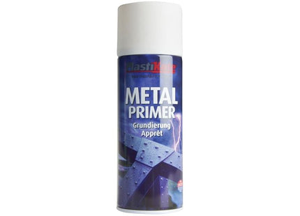 Plastikote Metal Primer Spray White 400ml PlastiKote - RockBottom Nothampton