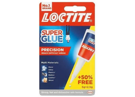 Loctite Super Glue Precision Bottle 5g + 50% Extra Free Loctite - RockBottom Northampton
