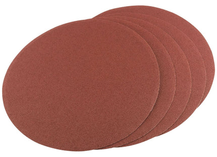 Draper Self-Adhesive Aluminium Oxide Sanding Discs, 200mm, 80 Grit (Pack of 5) Draper - Town Tools 