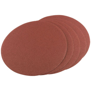 Draper Self-Adhesive Aluminium Oxide Sanding Discs, 200mm, 80 Grit (Pack of 5) Draper - Town Tools 