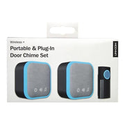Uni-Com Portable and Plug-In Door Chime Set, Black Uni-Com - RockBottom Northampton