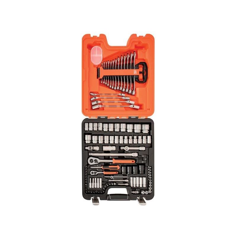 Bahco S106 1/4in &1/2in DriveSocket & Spanner Set, 106 Piece Bahco - RockBottom Northampton