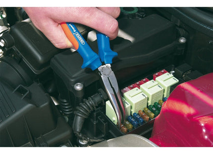 Draper Heavy Duty Soft Grip Bent Nose Pliers, 200mm 68889 Draper - Town Tools 