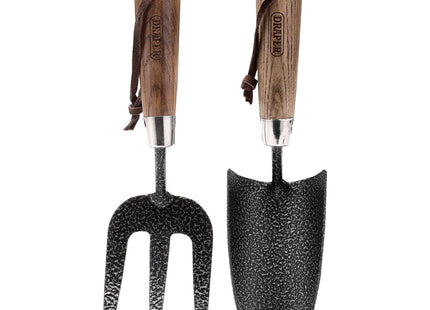 Draper Carbon Steel Heavy Duty Hand Fork and Trowel Set with Ash Handles (2 Piec Draper - Town Tools 