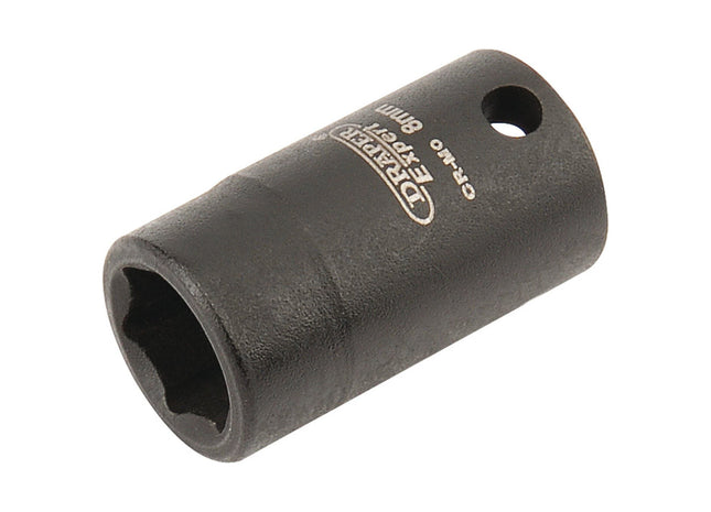 Draper Expert HI-TORQ 6 Point Impact Socket, 1/4" Sq. Dr., 8mm Draper - Town Tools 